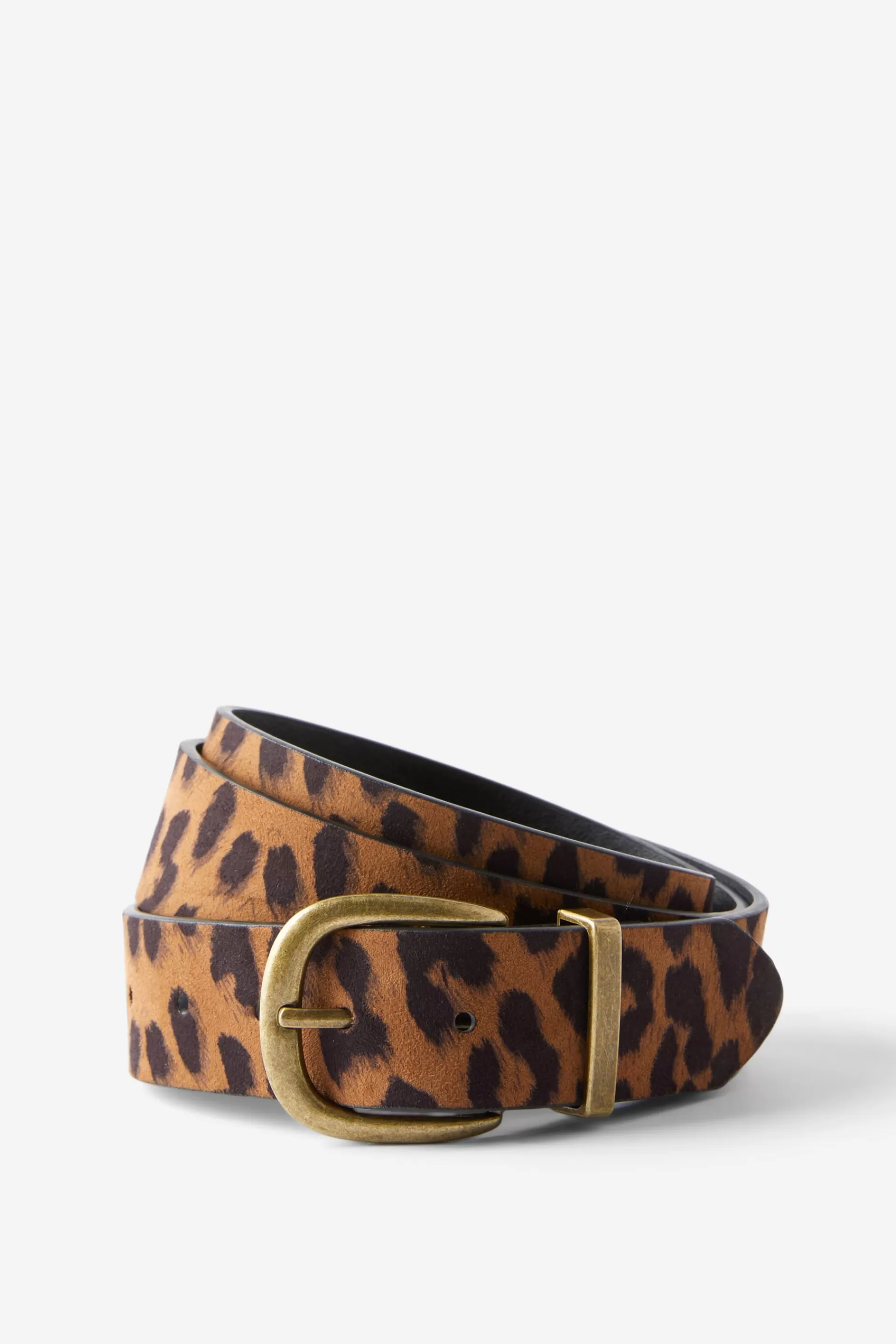 Cotton On Bags & Belts*Textured Print Belt Cheetah/brushedgold