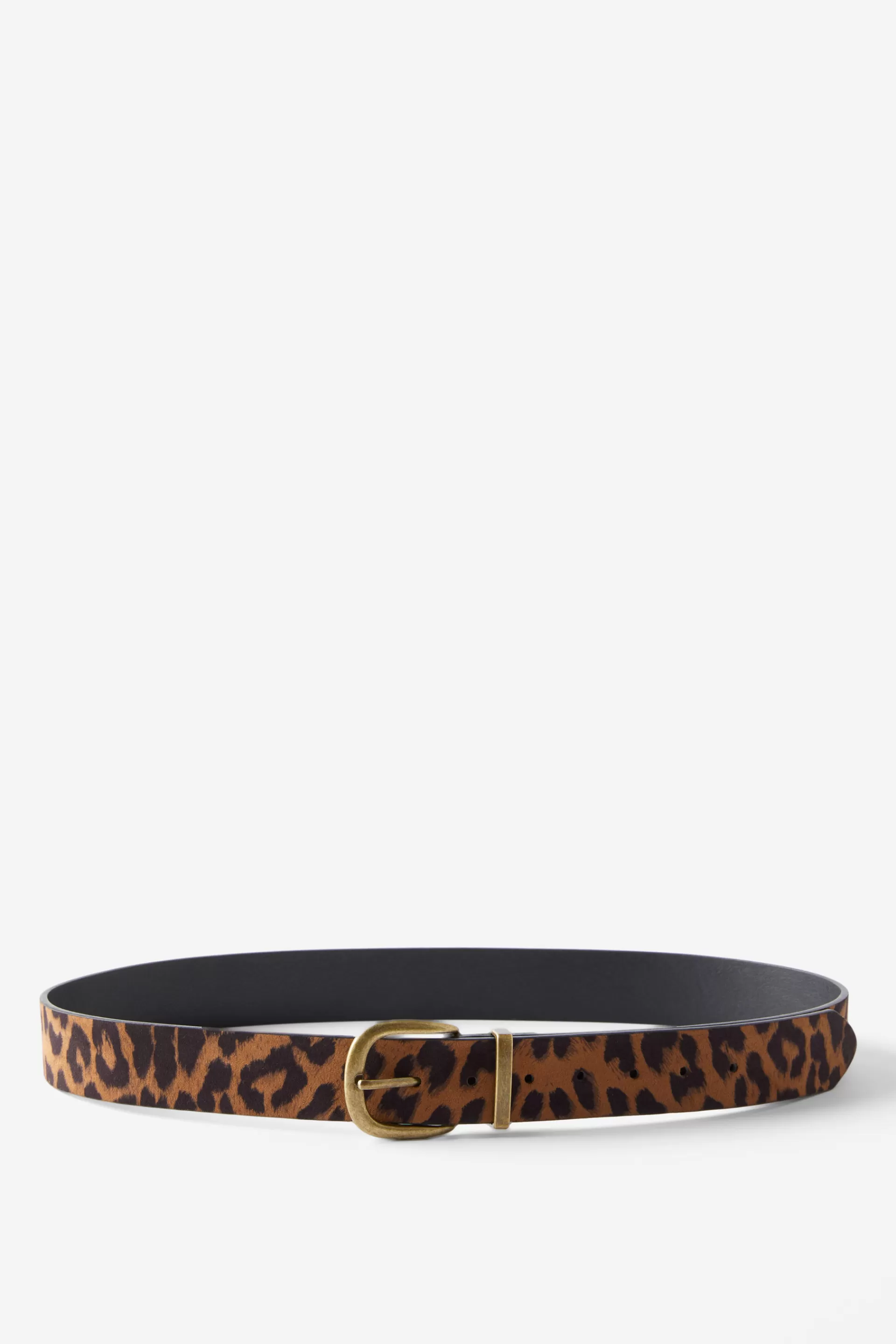 Cotton On Bags & Belts*Textured Print Belt Cheetah/brushedgold