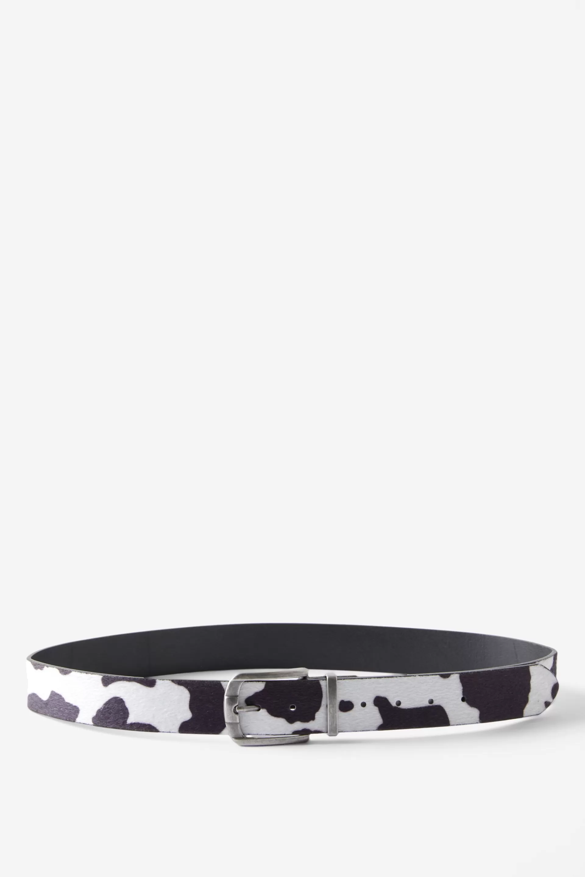 Cotton On Bags & Belts*Textured Print Belt Blackwhite/silver