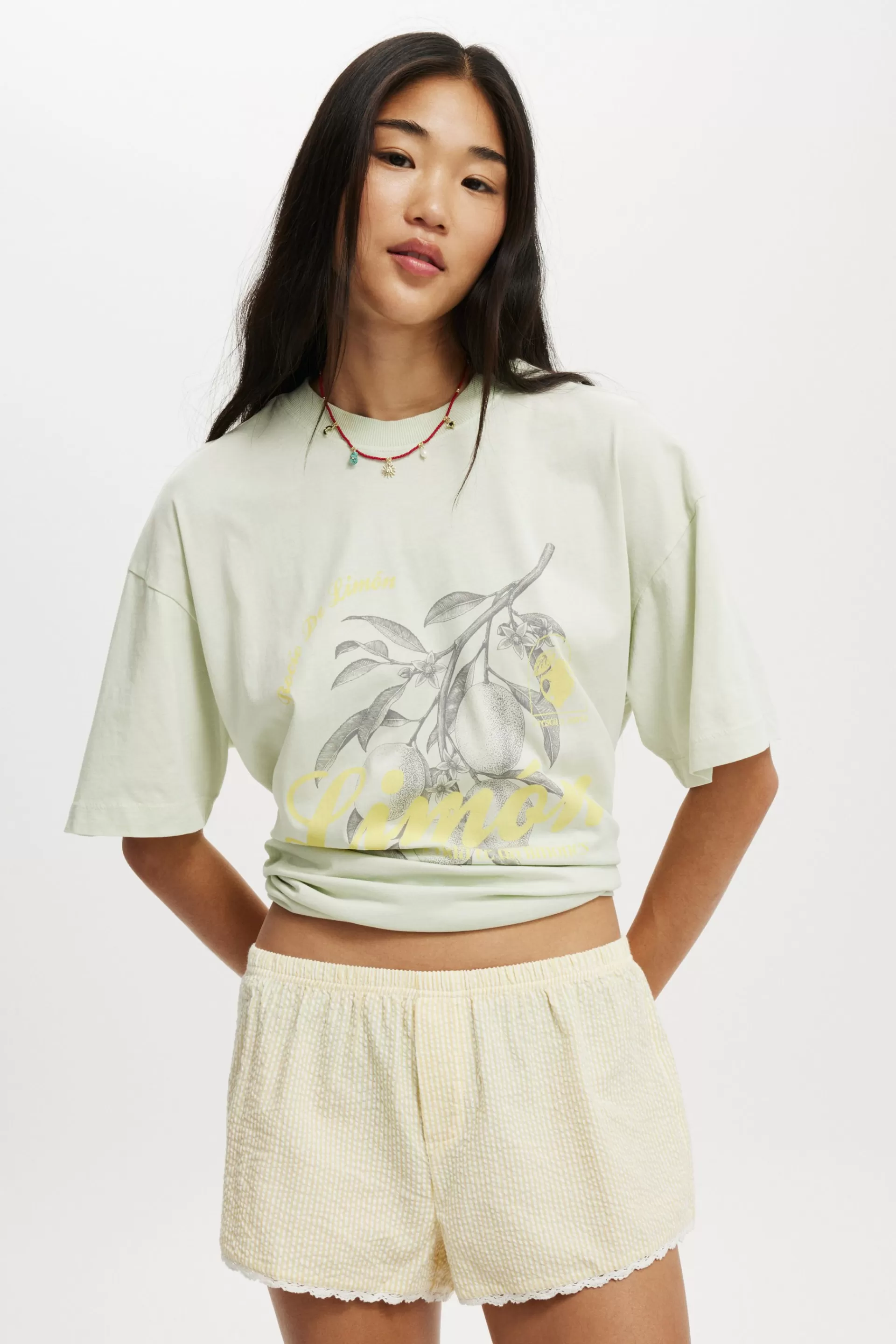 Cotton On Graphic T-Shirts | Tops*The Boxy Graphic Tee Limonclub/mint