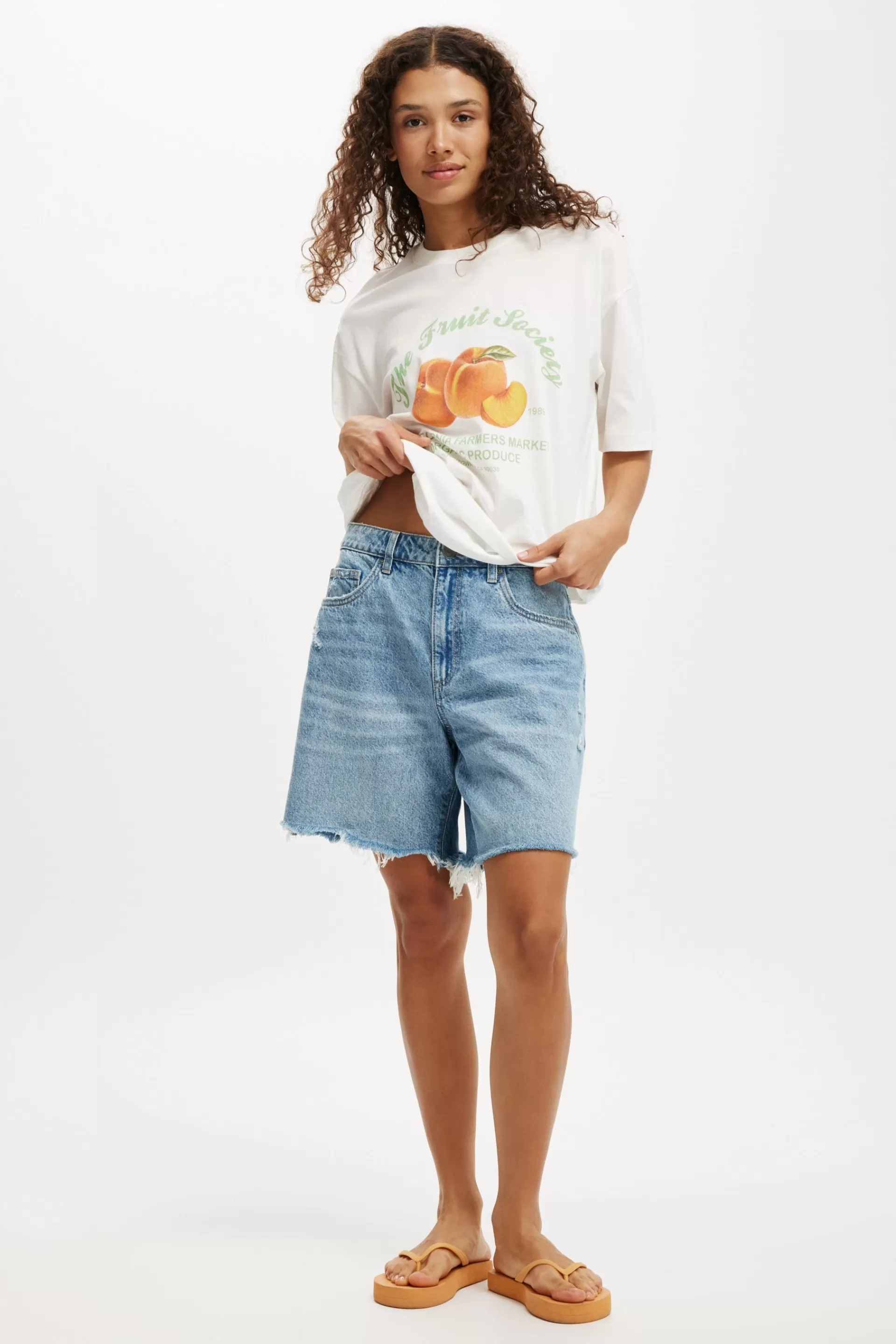 Cotton On Graphic T-Shirts | Tops*The Boxy Graphic Tee Fruitsociety/vintagewhite