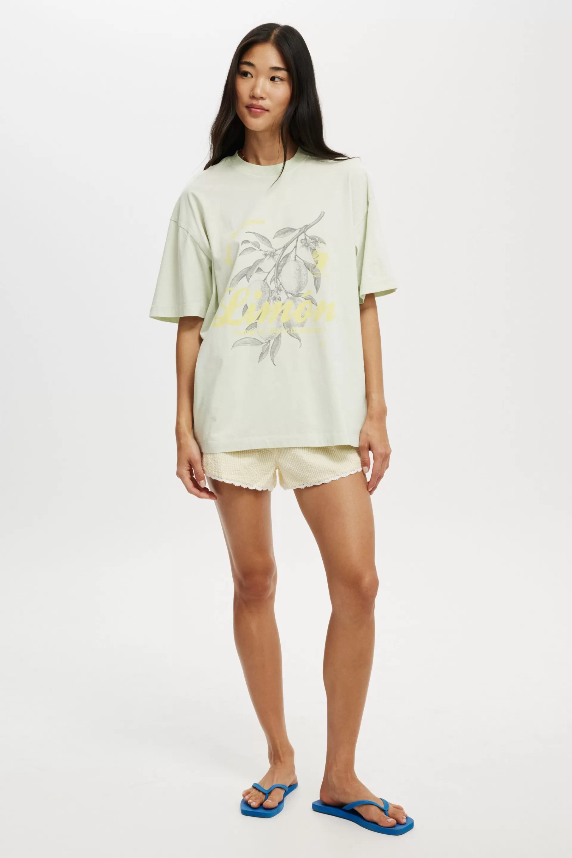 Cotton On Graphic T-Shirts | Tops*The Boxy Graphic Tee Limonclub/mint