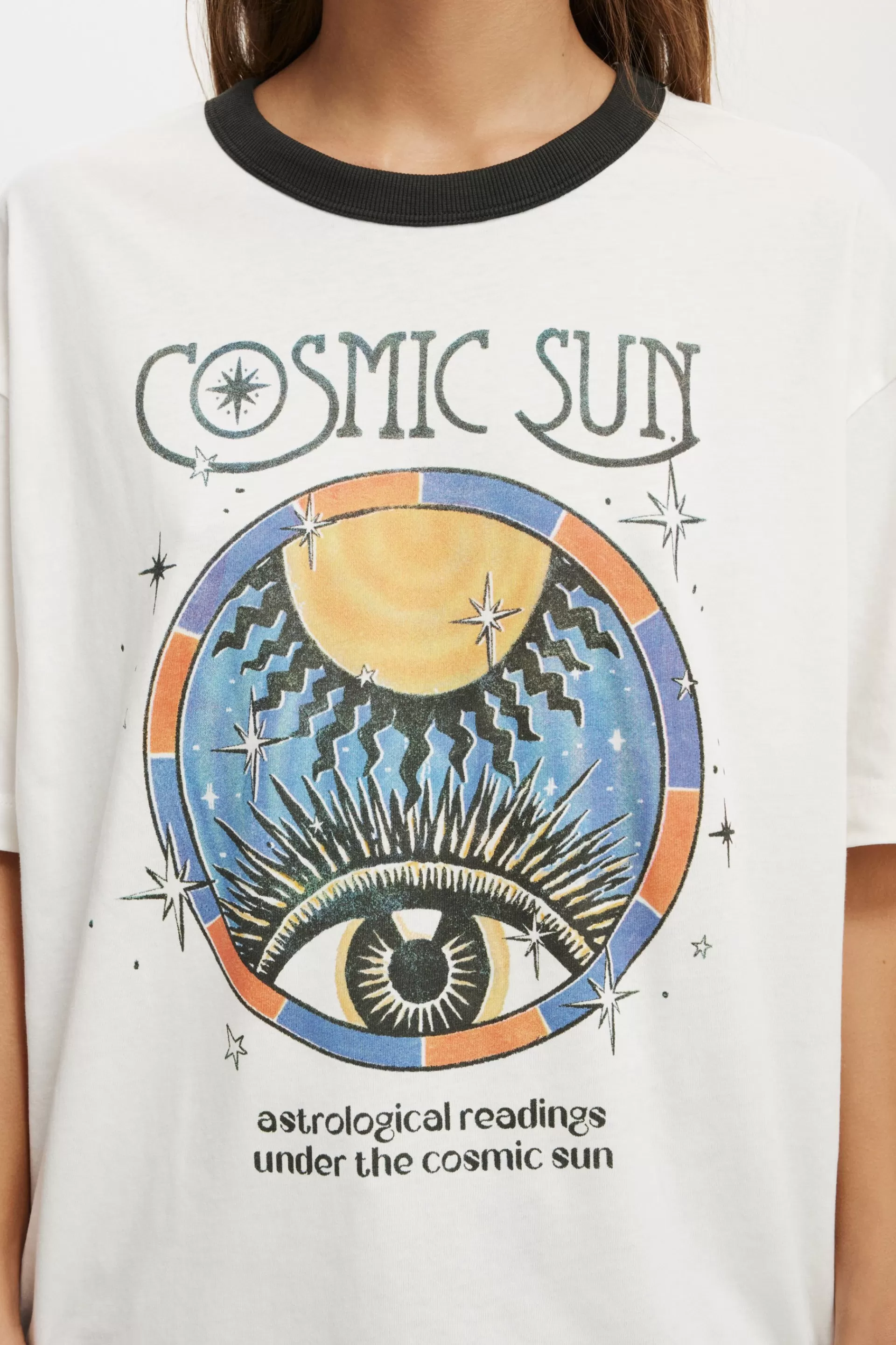 Cotton On Graphic T-Shirts | Tops*The Boxy Graphic Tee Cosmicsun/vintagewhite