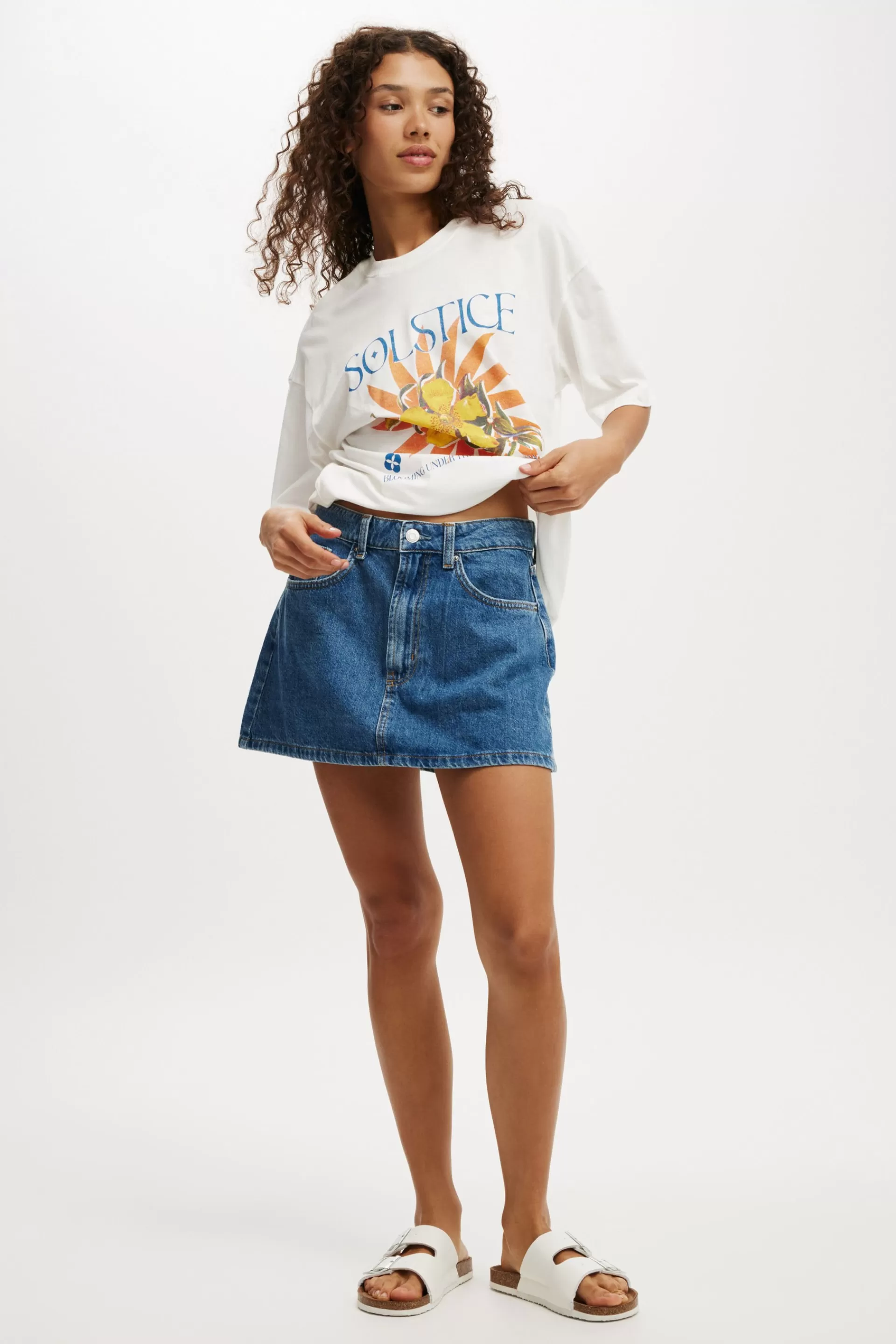 Cotton On Graphic T-Shirts | Tops*The Boxy Graphic Tee Solstice/vintagewhite